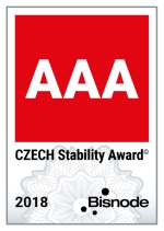 CZECH TOP 100 - certifikát ocenění CZECH Stability Award AAA EXCELENTNÍ