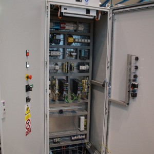 Beveling machine control panel
